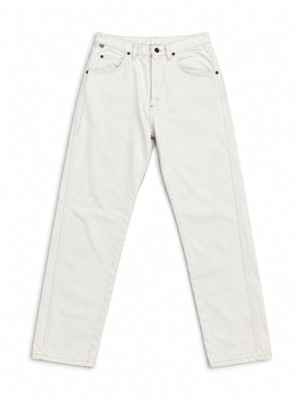 Vintage 90s Wrangler Rugged Wear Jeans 35x32 White Made USA 100% Cotton 35002R